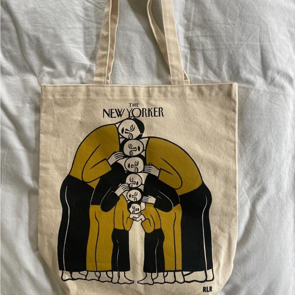 New Yorker Canvas Tote Bag illustrated 2023 faces